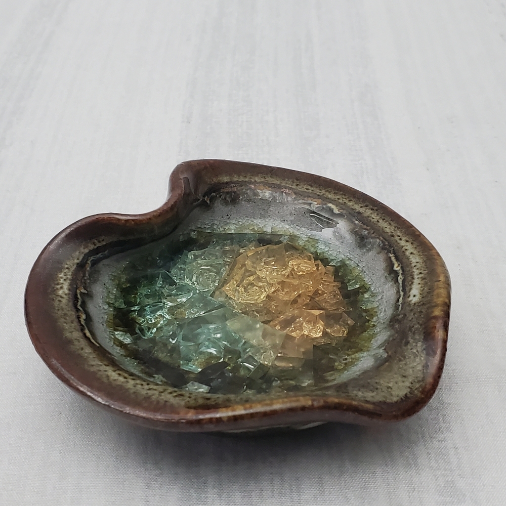 Teabag Or Teaspoon Rest Green Dish